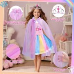 Meland Princess Dress Up - Dress Up Clothes for Girls with Toys,Christmas Birthday Gift for Toddler Girls 3,4,5,6,7,8 Years Meland Princess Dress Up - Dress Up Clothes for Girls with Toys,Christmas Birthday Gift for Toddler Girls 3,4,5,6,7,8 Years