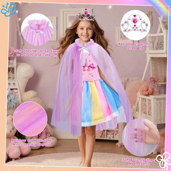 Meland Princess Dress Up - Dress Up Clothes for Girls with Toys,Christmas Birthday Gift for Toddler Girls 3,4,5,6,7,8 Years Meland Princess Dress Up - Dress Up Clothes for Girls with Toys,Christmas Birthday Gift for Toddler Girls 3,4,5,6,7,8 Years