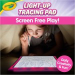 Crayola Light Up Tracing Pad Pink, Essential Easter Basket Stuffers, Best Birthday Gifts for Girls & Boys, 6, 7, 8 Year Olds, Kids Toys, Light Box Art Kit for Kids [Amazon Exclusive]