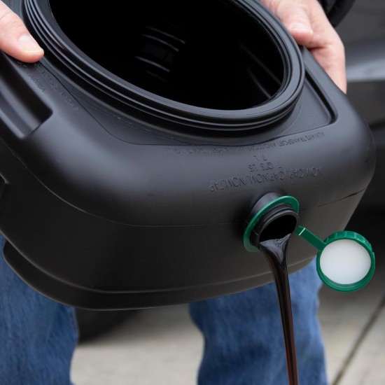 Scepter AM07029 7.3 Quart Oil Drain Pan with Lid, Filter Drain Screen, and Pour Spout for Automotive Fluids Including Engine Oil, Anti-Freeze, Transmission Fluid and More, 12" x 12-3/4" x 5.6" Scepter AM07029 7.3 Quart Oil Drain Pan with Lid, Filter Drain Screen, and Pour Spout for Automotive Fluids Including Engine Oil, Anti-Freeze, Transmission Fluid and More, 12" x 12-3/4" x 5.6"