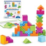 Learning Resources STEM Explorers Brainometry - 3d Puzzle, Brain Games, Brainteaser, Building Logic Toys, Gifts For Boys and Girls, Fine Motor Skills , Pattern Blocks, Math Manipulatives
