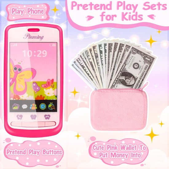 Play Purse for Little Girls, 23PCS Toddler Purse with Pretend Makeup for Kids, Princess Toys Includes Crossbody Bag, Phone, Wallet, Keys, Kids Toy Purse Birthday Gift Toys for Girls 3 4 5 6+ Play Purse for Little Girls, 23PCS Toddler Purse with Pretend Makeup for Kids, Princess Toys Includes Crossbody Bag, Phone, Wallet, Keys, Kids Toy Purse Birthday Gift Toys for Girls 3 4 5 6+