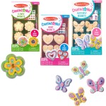 Melissa & Doug Decorate-Your-Own Wooden Magnets Craft Kit Bundle (12 Magnets) - Wood Crafts for Kids, Preschool Toys, and Learning Resources for Ages 4+
