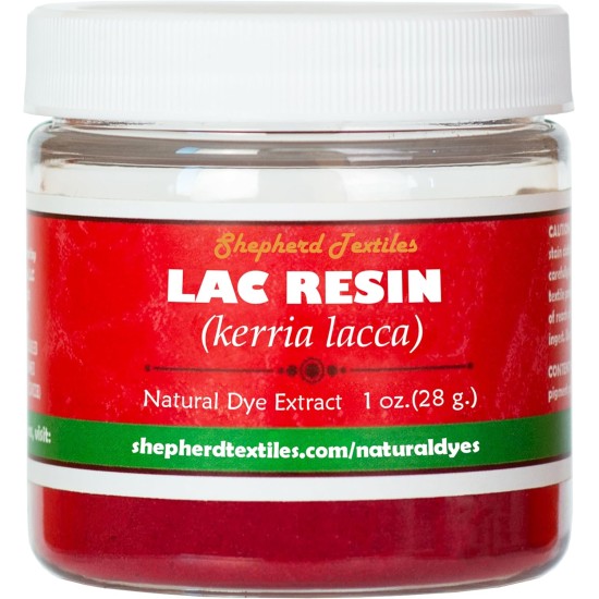 Lac Resin Extract Natural Fabric Dye, 1 oz.
