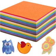 120 Pcs 12 x 12 Inch Felt Sheets for Craft Felt Squares Assorted Color for DIY Sewing Adult Patchwork Party Decor, 40 Colors