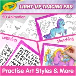 Crayola Light Up Tracing Pad Pink, Essential Easter Basket Stuffers, Best Birthday Gifts for Girls & Boys, 6, 7, 8 Year Olds, Kids Toys, Light Box Art Kit for Kids [Amazon Exclusive]