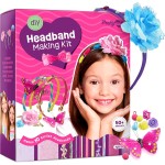 Pretty Me Headband Making Kit for Girls - Arts & Crafts Easter Gift - Make Your Own Fashion Headbands for Kids - DIY Hair Accessories - Gift for Ages 5-12 Year Old Girl - Little Kids Art & Craft Gifts