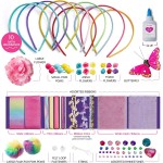 Pretty Me Headband Making Kit for Girls - Arts & Crafts Easter Gift - Make Your Own Fashion Headbands for Kids - DIY Hair Accessories - Gift for Ages 5-12 Year Old Girl - Little Kids Art & Craft Gifts