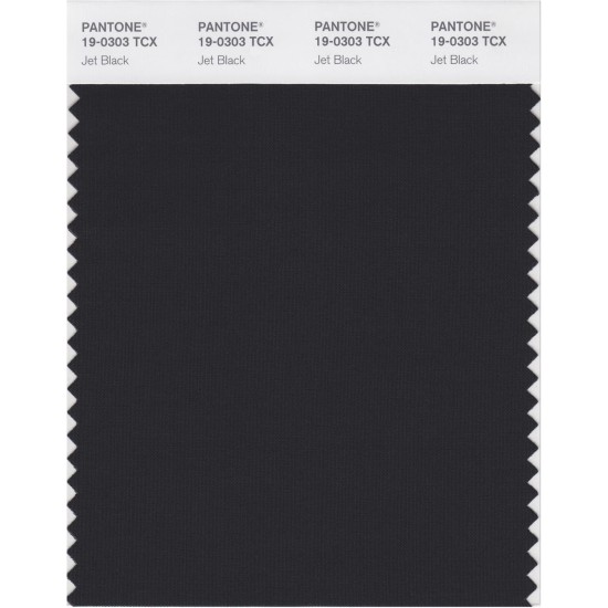 PANTONE Smart 19-0303X Color Swatch Card, JetBlack